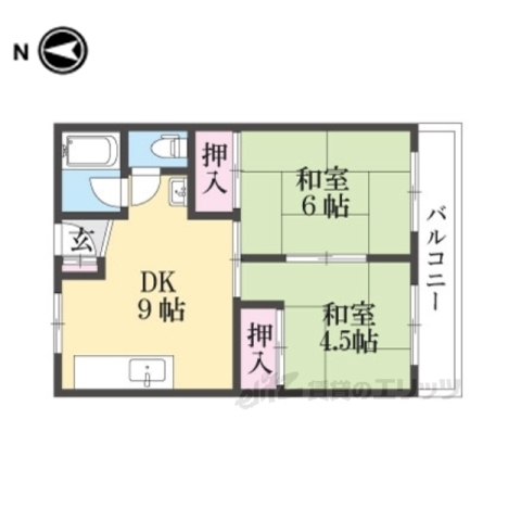 清水谷コーポの間取り