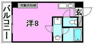 【松山市山越のマンションの間取り】