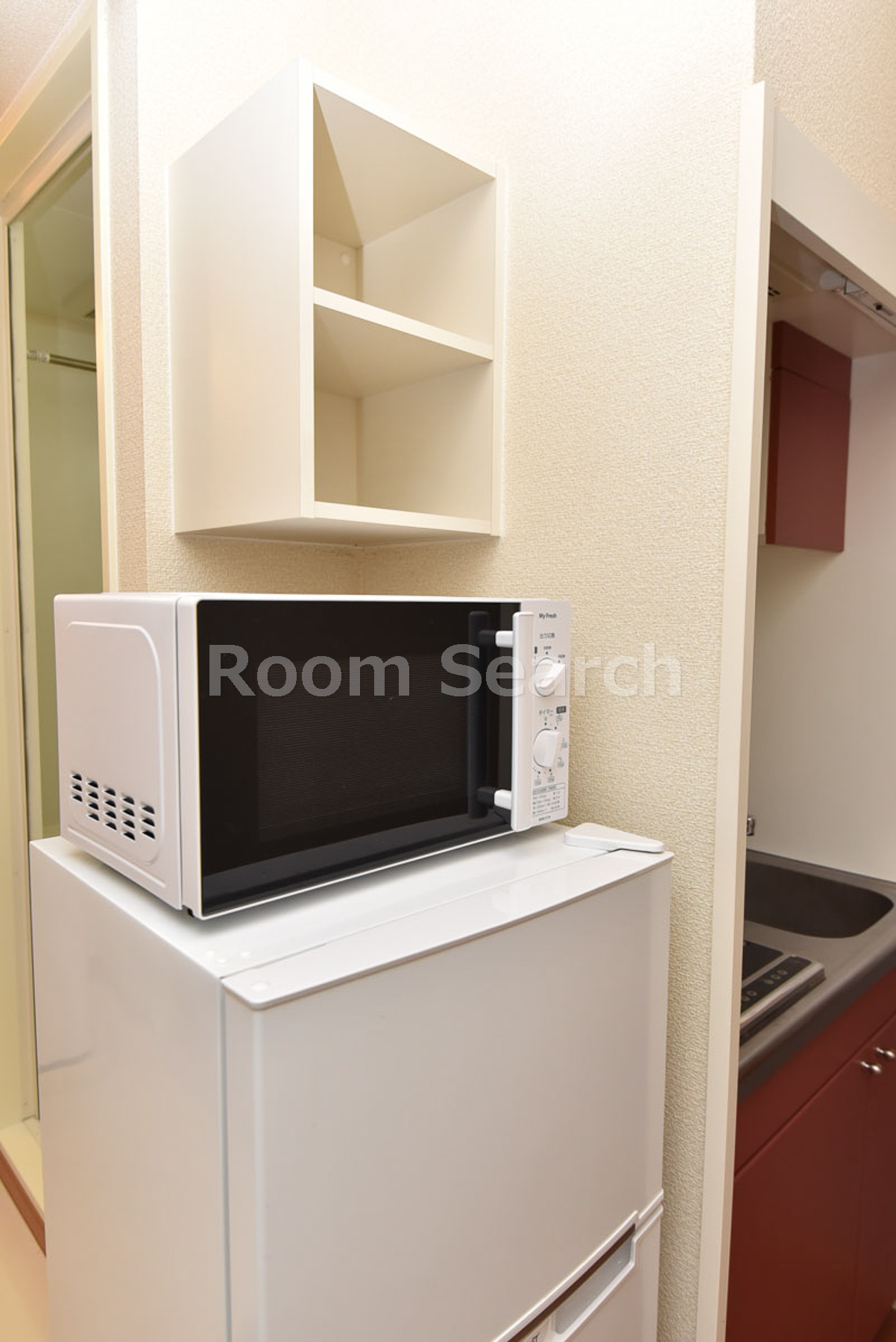 その他設備　冷蔵庫＆電子レンジ、収納