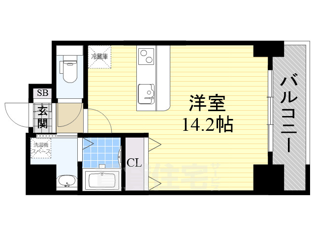 グレンパーク江坂2の間取り