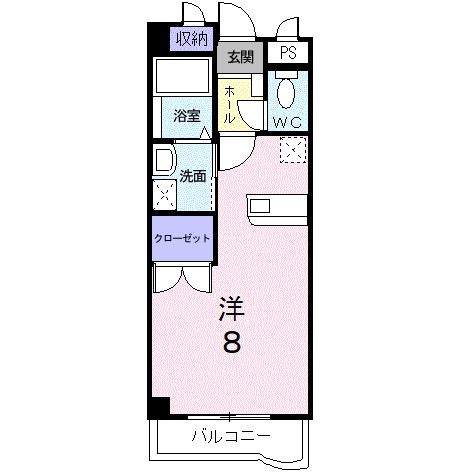 松江市馬潟町のマンションの間取り