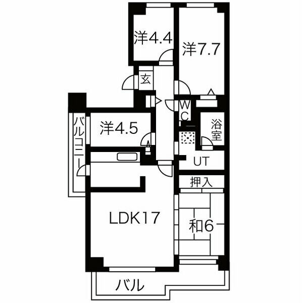 パストラルハイム南6条の間取り