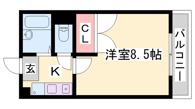 レオパレス本竜野の間取り