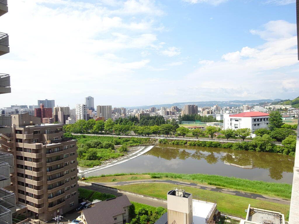 【ツインタワー広瀬川・春圃の眺望】