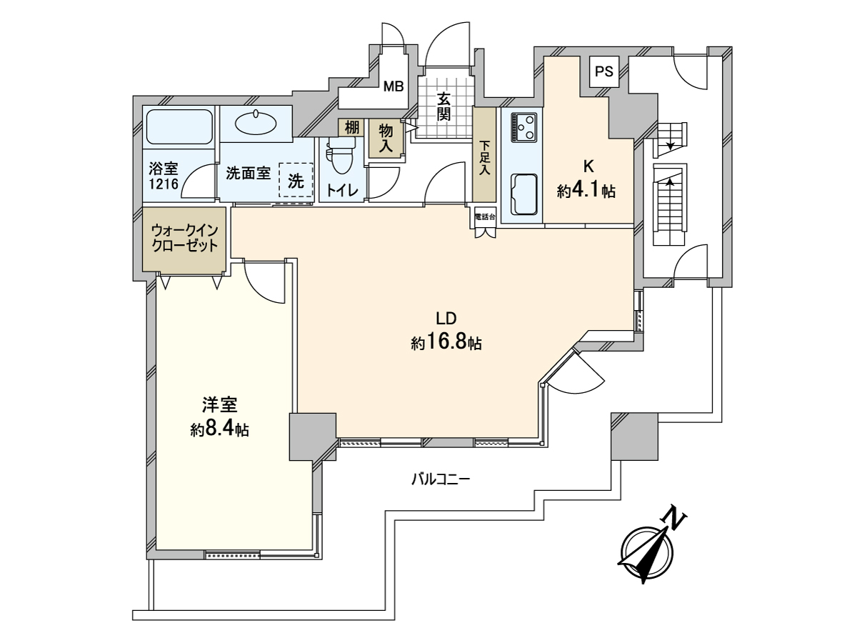 ツインタワー広瀬川・春圃の間取り