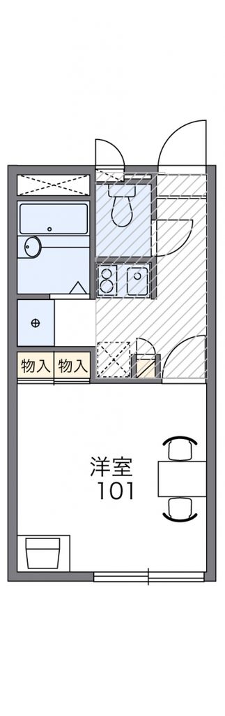 本庄市日の出のアパートの間取り