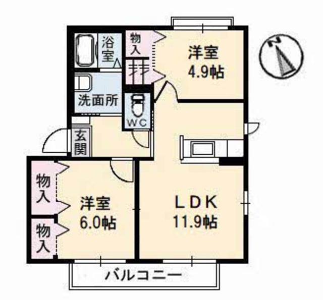 コンフォートヴィラ　Vの間取り