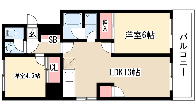 第二桜山ハイツの間取り