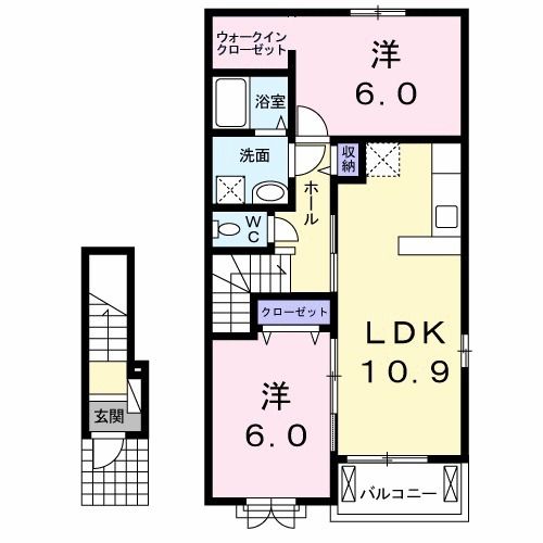 ラ　ファータの間取り