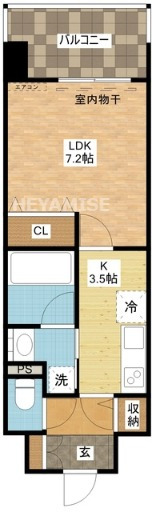 クレール　クリヤマの間取り