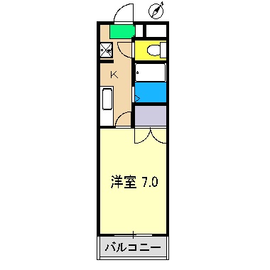 メゾンド コロン A棟の間取り