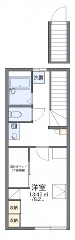 レオパレスアネックス　アイの間取り