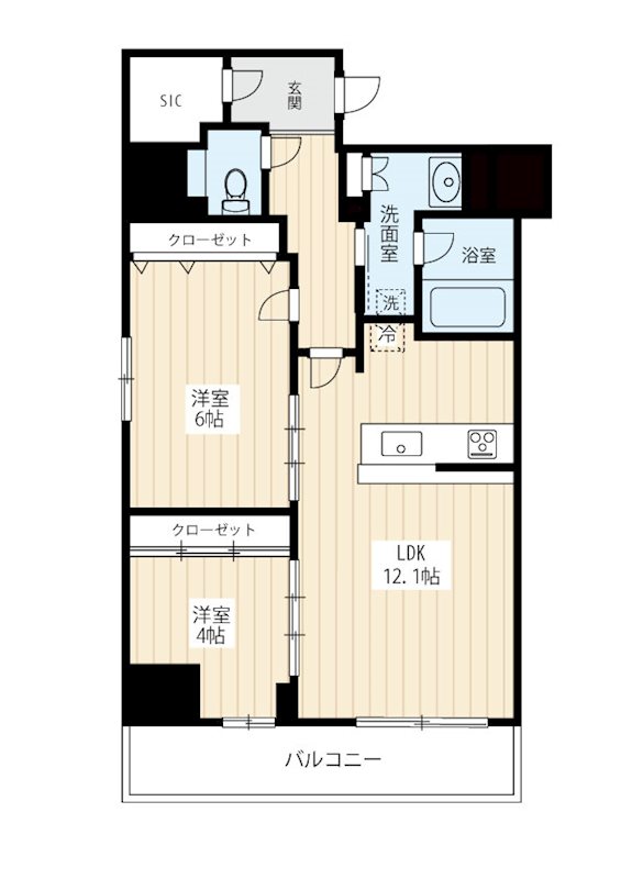 足立区東和のマンションの間取り