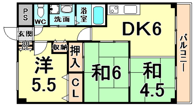 パレス野田の間取り