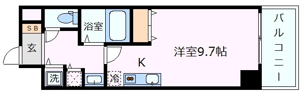 カスタリア三宮の間取り