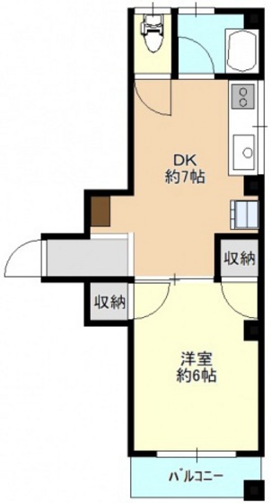 増宮マンションの間取り