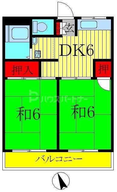 ハイツサバービアの間取り