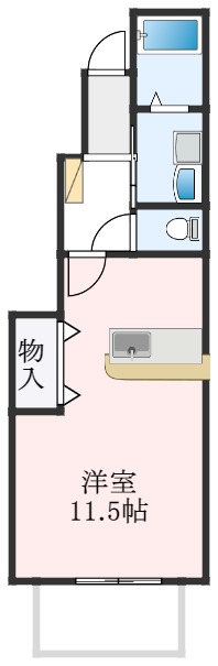 和泉市唐国町のアパートの間取り