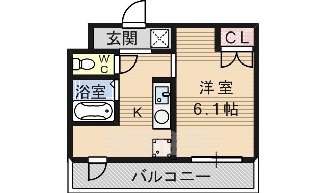 豊中市上新田のマンションの間取り