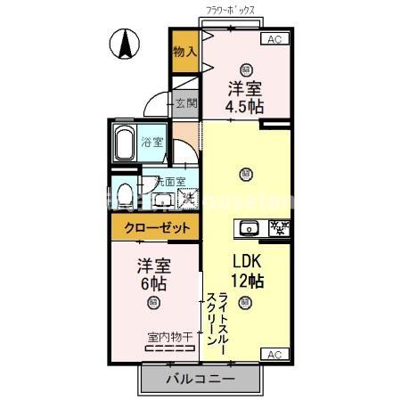 ピュアハイツ有本 IIの間取り