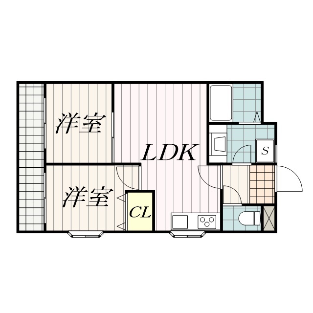 千葉市中央区千葉寺町のマンションの間取り