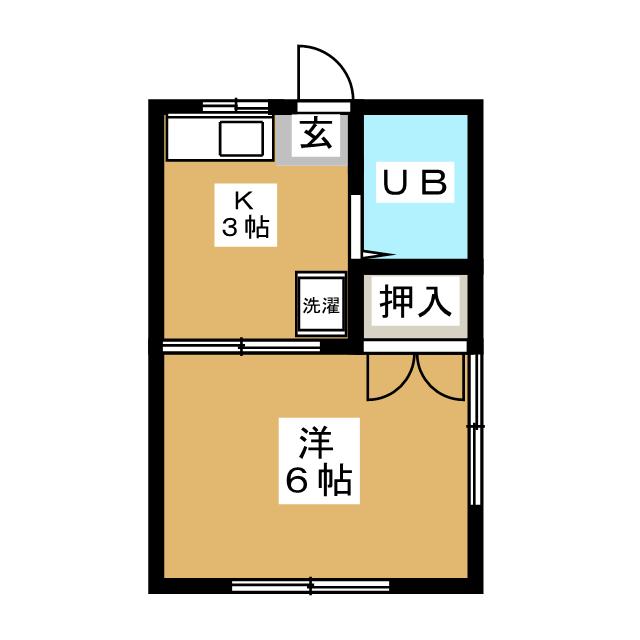 大田区大森西のアパートの間取り