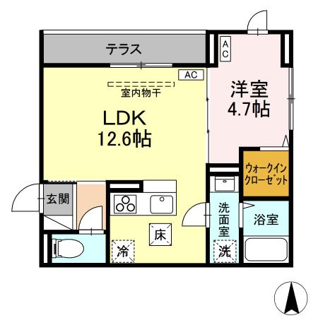 【D-ROOM万願寺の間取り】