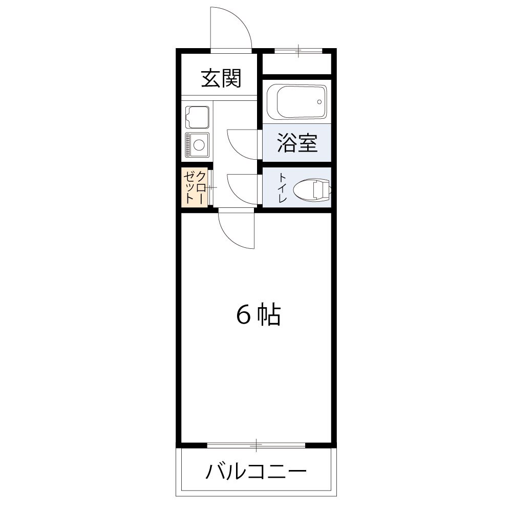 神戸市垂水区学が丘のマンションの間取り