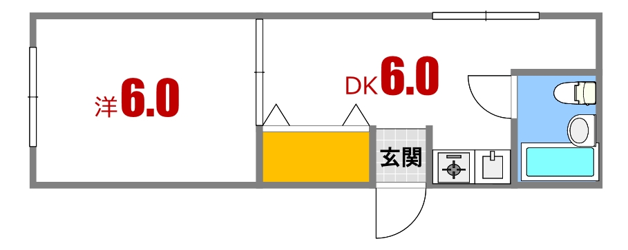 カーサ海田月見10-47の間取り