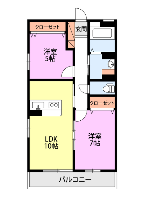 レイルウェイの間取り