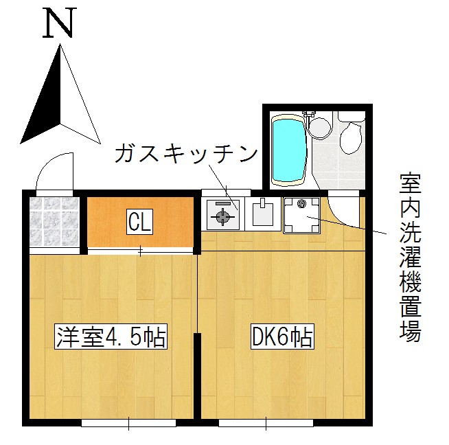 明和荘の間取り