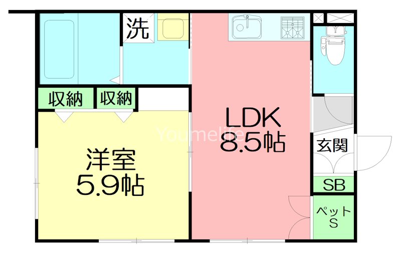 メゾンエスペランサ辻堂の間取り