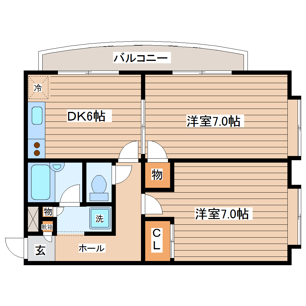 ボナールSKの間取り