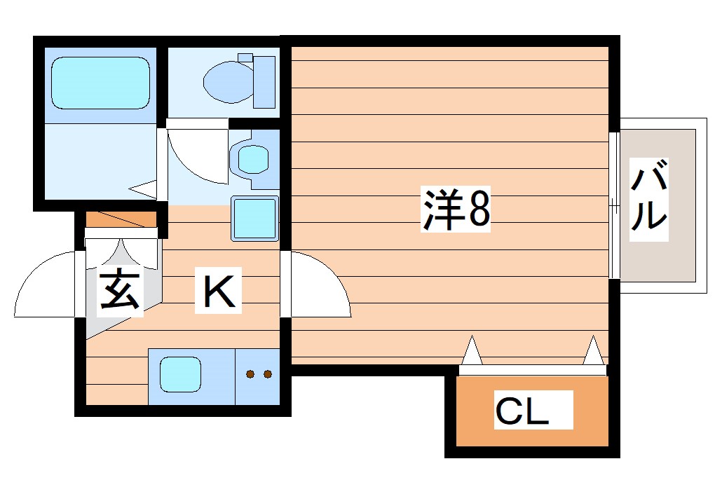 アスコット蒲町の間取り