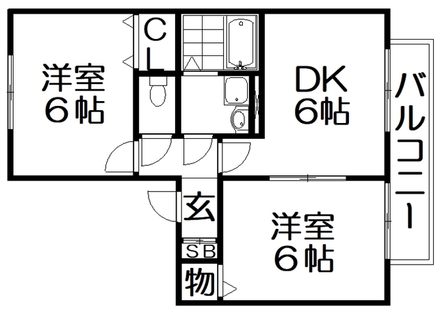 【クレール山之上の間取り】