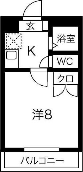 エスポワール長瀬の間取り