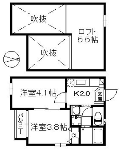 ポラリスＫ＆ＭIの間取り