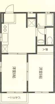 横浜市戸塚区原宿のアパートの間取り