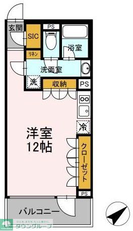 横浜市港北区錦が丘のマンションの間取り