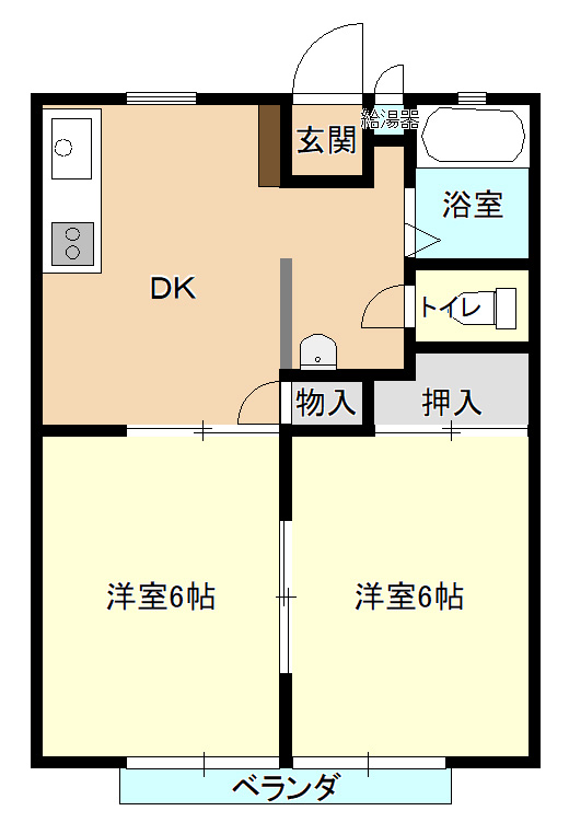 パナハイツ南幅Bの間取り