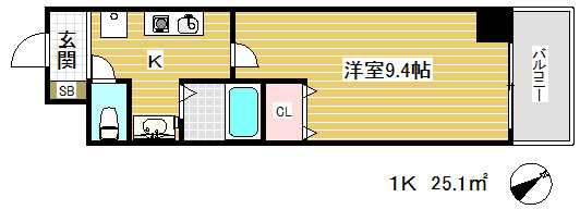 ブリックロード山の手の間取り