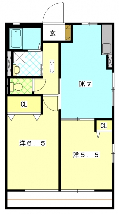 エバーグリーンの間取り