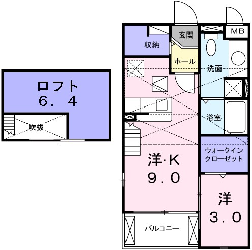 ダイアナ　レイクの間取り