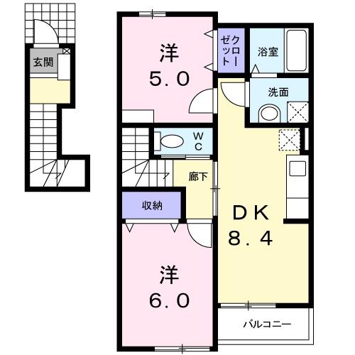 布智ビレッジＡの間取り