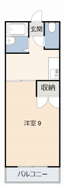 西尾市徳次町のアパートの間取り