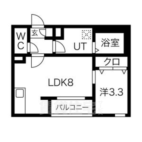 メイクスR道徳公園2の間取り