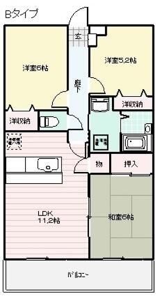 さいたま市中央区本町東のマンションの間取り