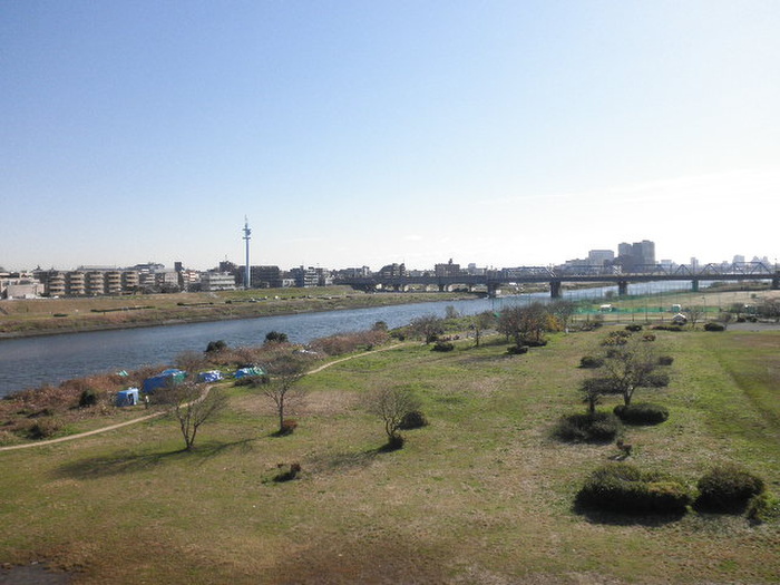 公園　多摩川（公園）まで380m