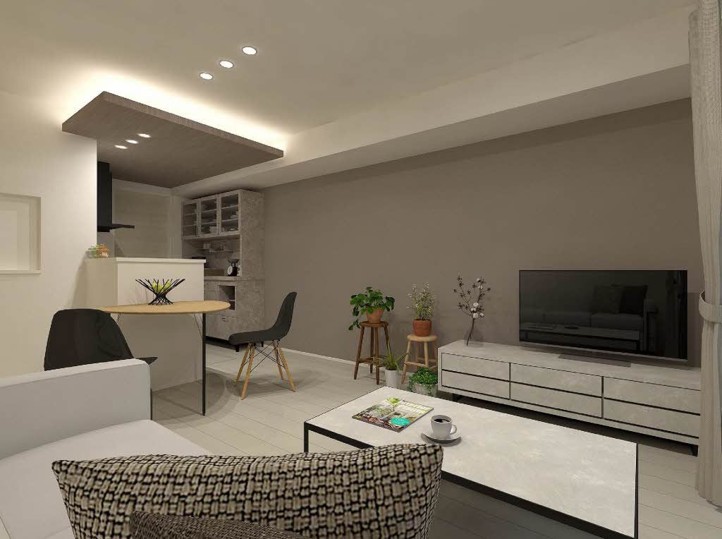 その他部屋・スペース　完成予想図／家具等は配置のイメージで物件に付属しておりません