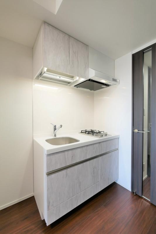 キッチン　２口ガスシステムキッチン